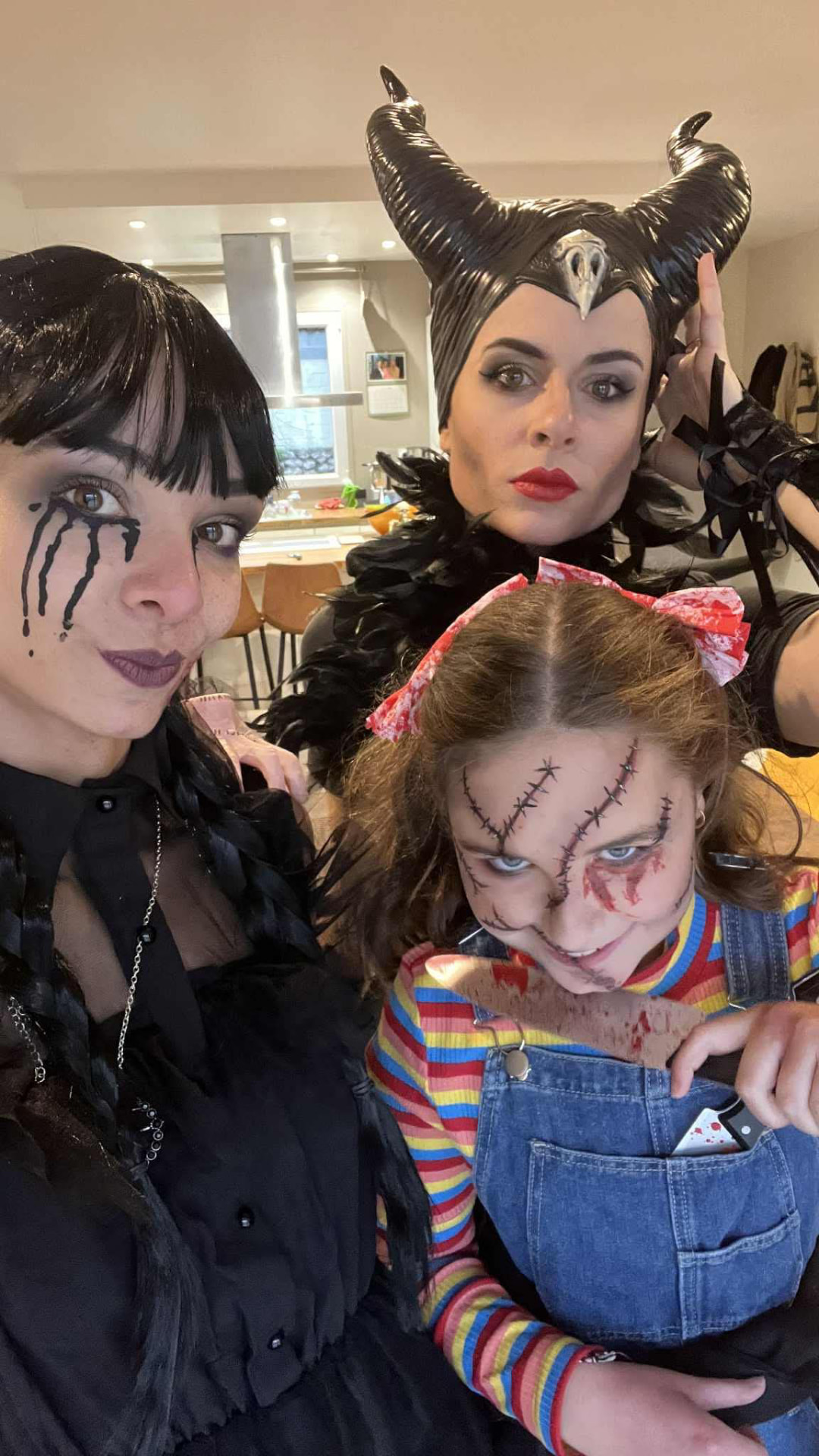 Maquillages Halloween en famille